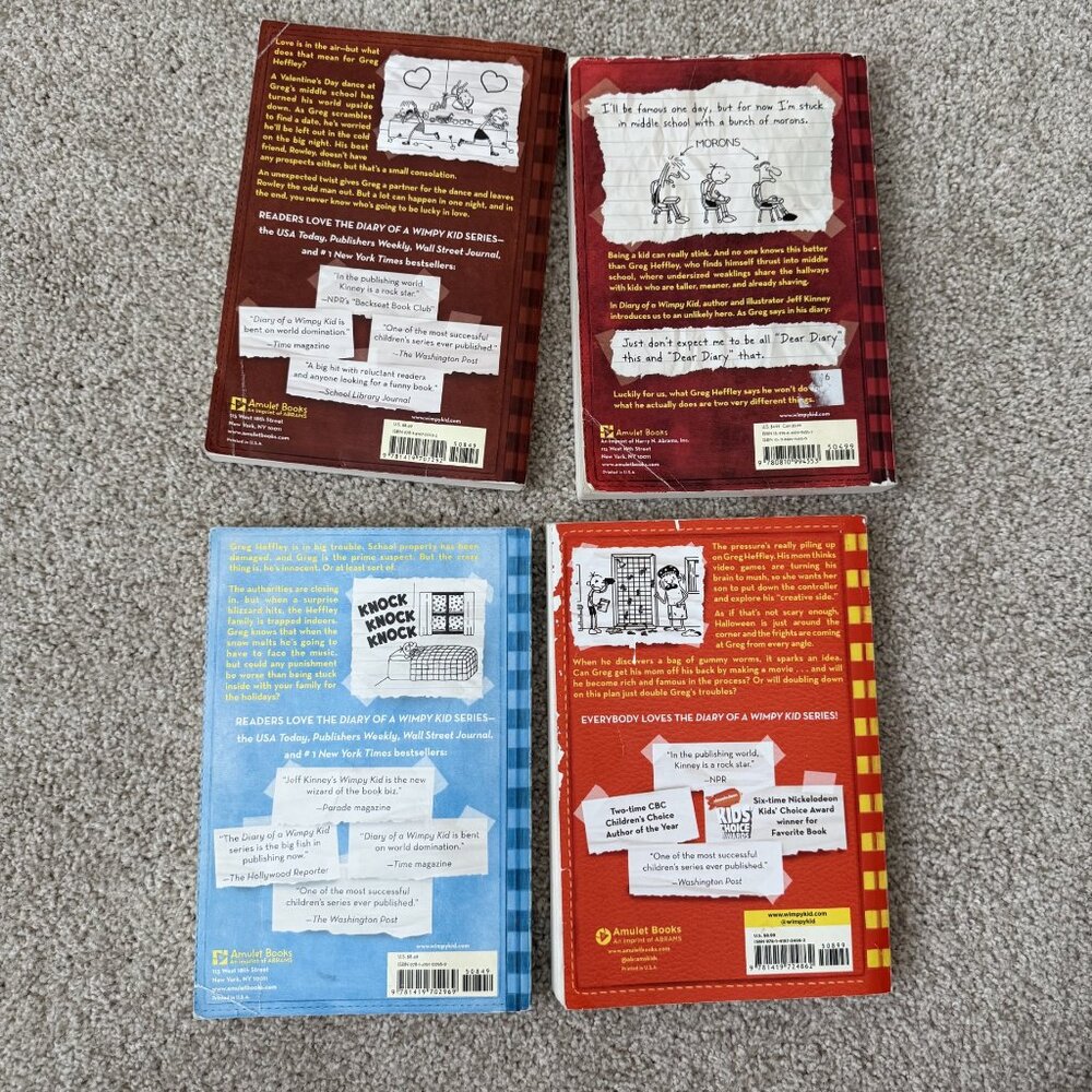 Bundle of 4 Wimpy Kid Paperback Books - Picture 6 of 6